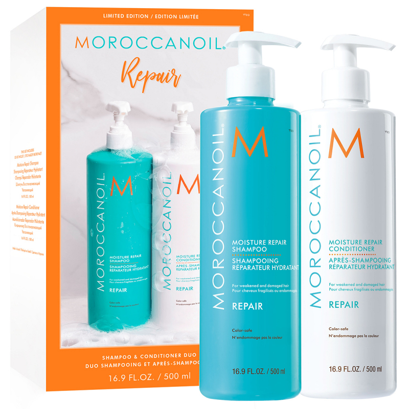 Moroccanoil Moisture Repair Shampoo And Conditioner Duo 500ml