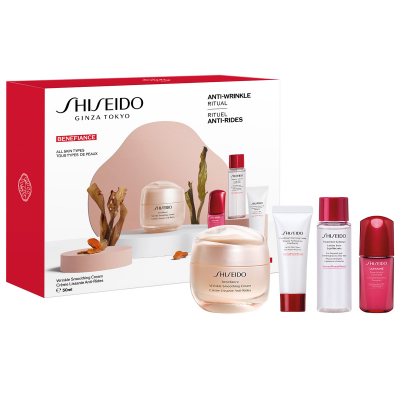 Shiseido Gift Set Benefiance Wrinkle Smoothing Cream (50 + 15 + 30 + 10 ml)