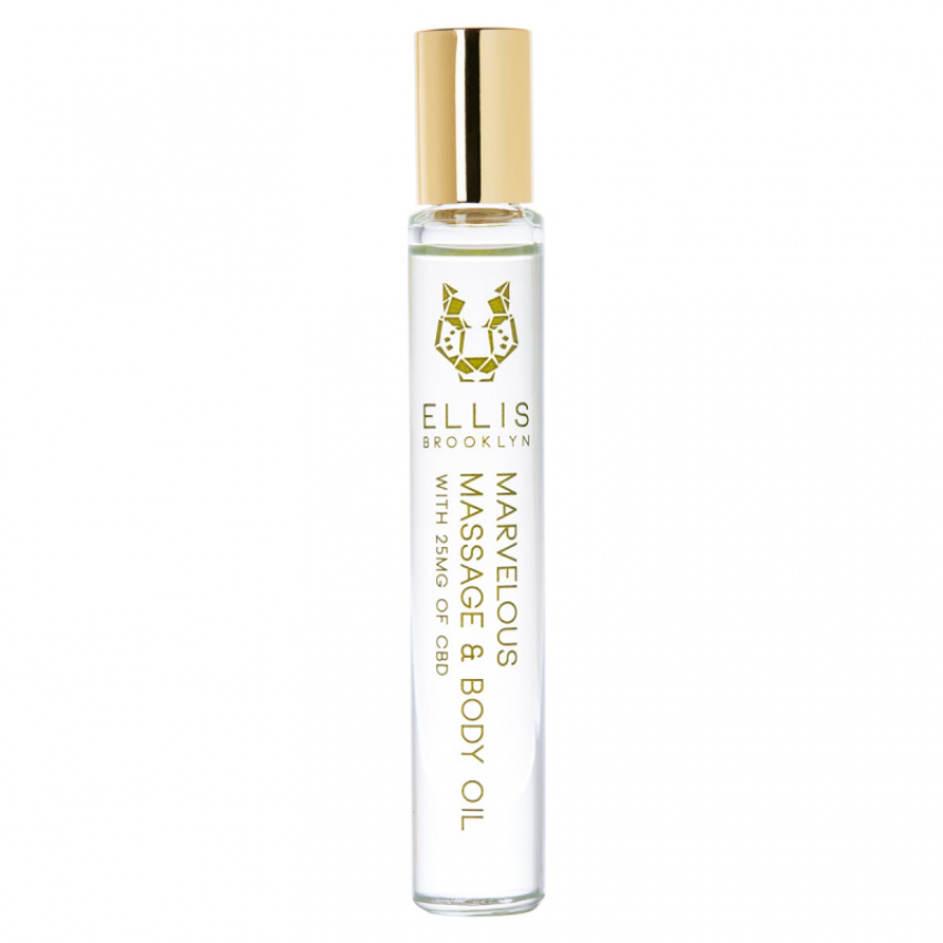 Ellis Brooklyn Marvelous Cbd Massage And Body Oil Rollerball 8ml 